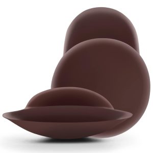 Nippies Nipple Covers for Women - Added Lift Adhesive Silicone Nipple Pasties - Reusable Sticky Breast Covers - Espresso, 1.5