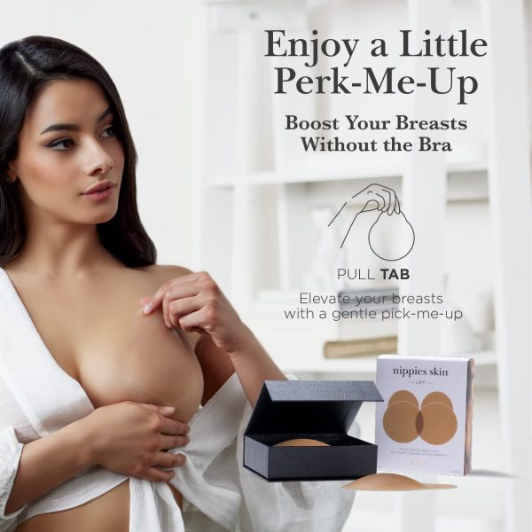 Nippies Nipple Covers for Women - Added Lift Adhesive Silicone Nipple Pasties - Reusable Sticky Breast Covers - Coco, Small, Size 1 - Image 9