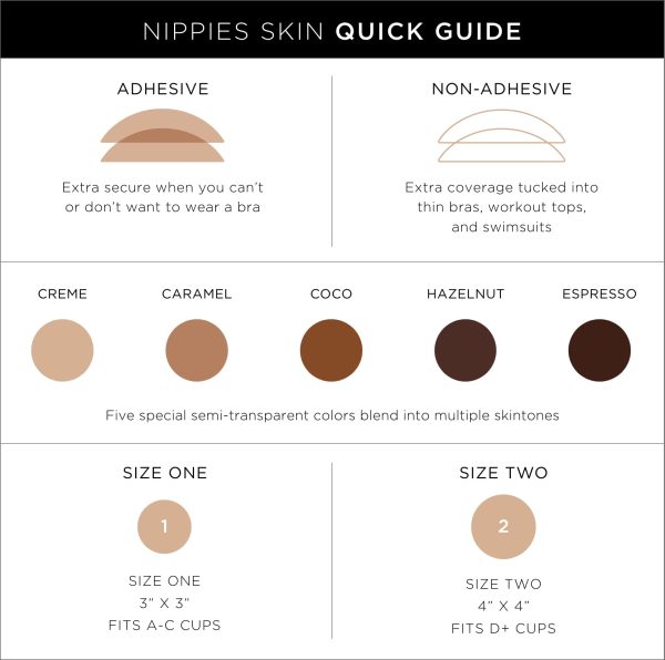 Nippies Non-Adhesive Bra Liner Nipple Covers for Women – Reusable Silicone No-Show Inserts Bra Pad Enhancements with Travel Box - Creme - Image 3
