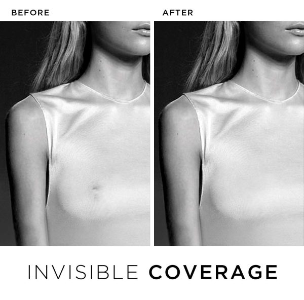 Nippies Non-Adhesive Bra Liner Nipple Covers for Women – Reusable Silicone No-Show Inserts Bra Pad Enhancements with Travel Box - Creme - Image 5