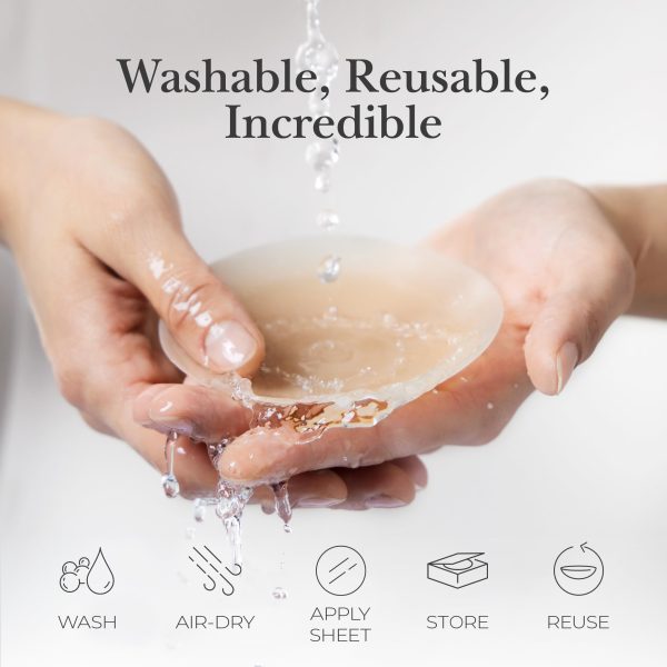 Nippies Nipple Covers for Women - Added Lift Adhesive Silicone Nipple Pasties - Reusable Sticky Breast Covers - Espresso, 1.5 - Image 6