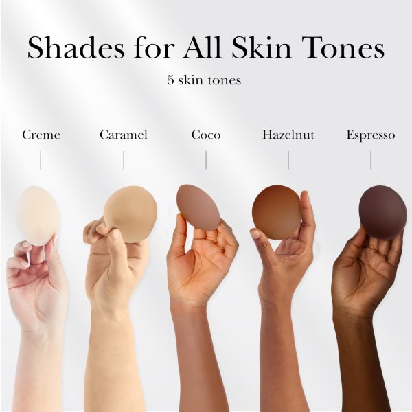 Nippies Non-Adhesive Bra Liner Nipple Covers for Women – Reusable Silicone No-Show Inserts Bra Pad Enhancements with Travel Box - Creme - Image 6